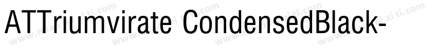 ATTriumvirate CondensedBlack字体转换